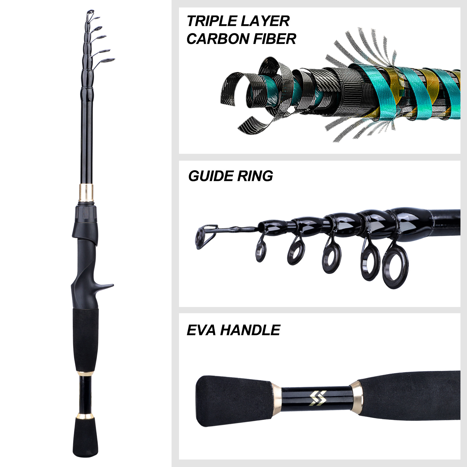 Sougayilang Joran Pancing Karb - Fishing Rod Combo ulasan dan harga